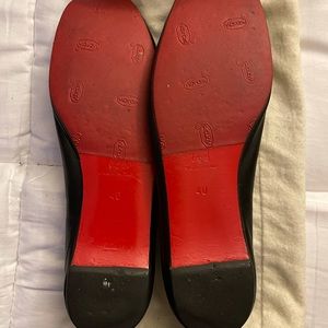 Black Women’s Christian Louboutin Flats Size 40